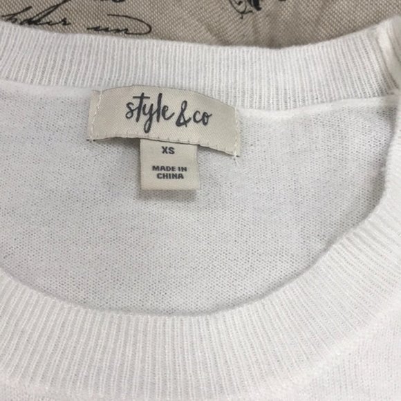 Style & Co Pull-Sleeve Blouson Sweater - Picture 3 of 6